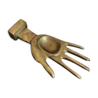 Bronze hand trinket bowl