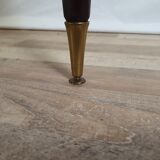 1960s sideboard in mahogany, glass and brass