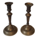 Pair of solid brass candlesticks