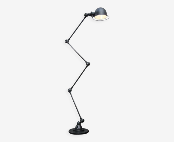 Lampadaire jielde vintage graphite industrielle 4 bras de jean louis domecq france 1960