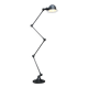 Lampadaire jielde vintage graphite industrielle 4 bras de jean louis domecq france 1960