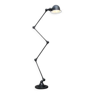 Floor lamp Jielde vintage industrial graphite 4 arms by Jean Louis Domecq France 1960