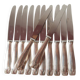 Set of 12 François Frionnet table knives, classic style, 1970s