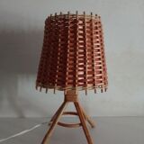 Rattan table lamp