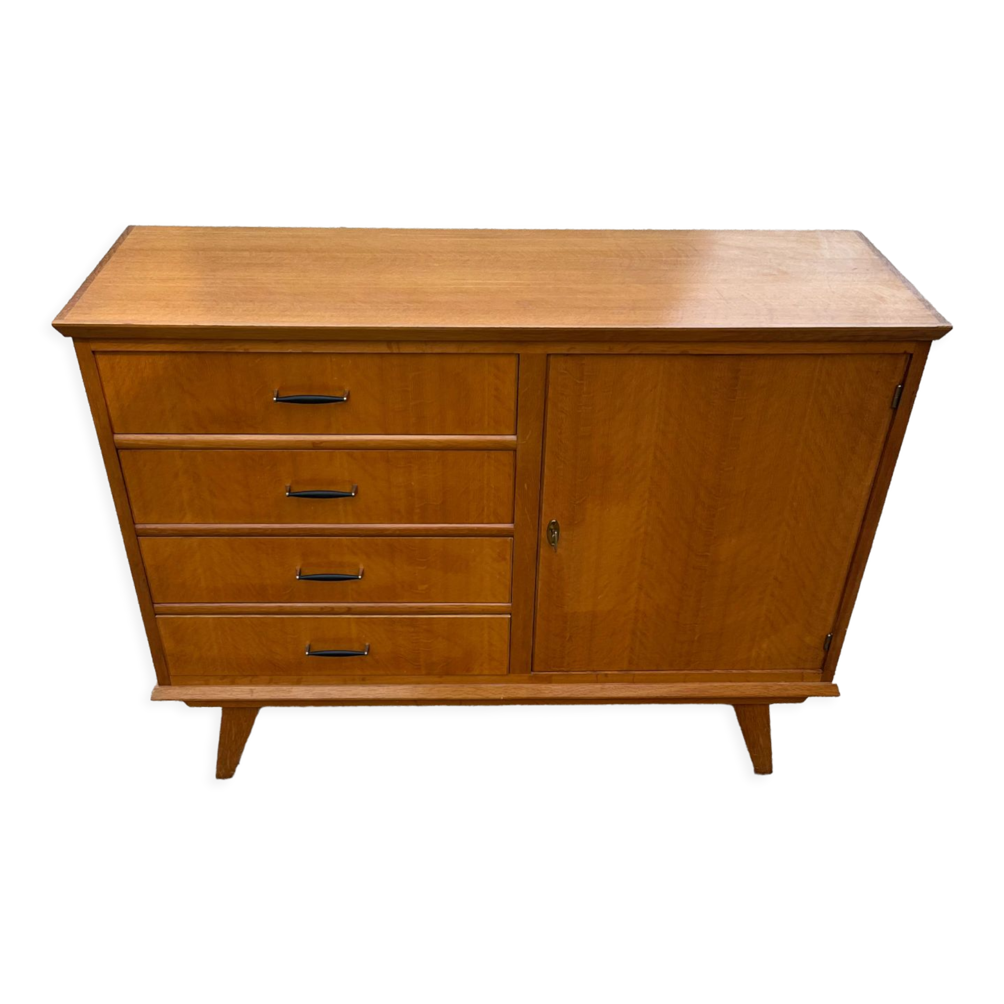Commode vintage pieds compas