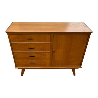 Vintage chest of drawers compass feet