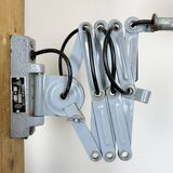Grey Industrial Scissor Wall Lamp from Elektroinstala, 1960s