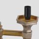 Pair of candelabra lamps in chromed metal Nagel 1970