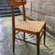 5 chaises paille tressée 60's