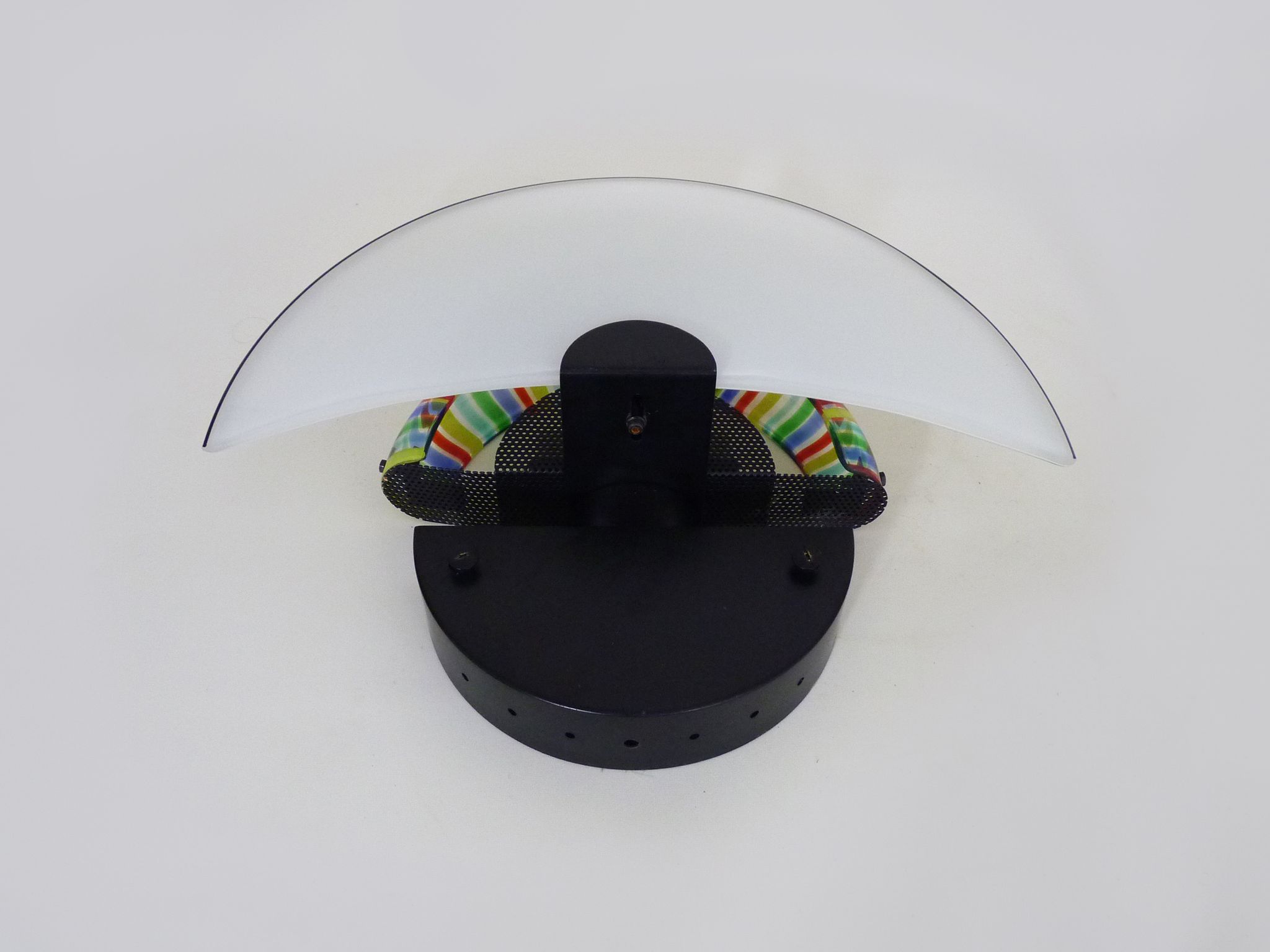 Large wall lamp fan in Murano glass. Italy. Year 80 90