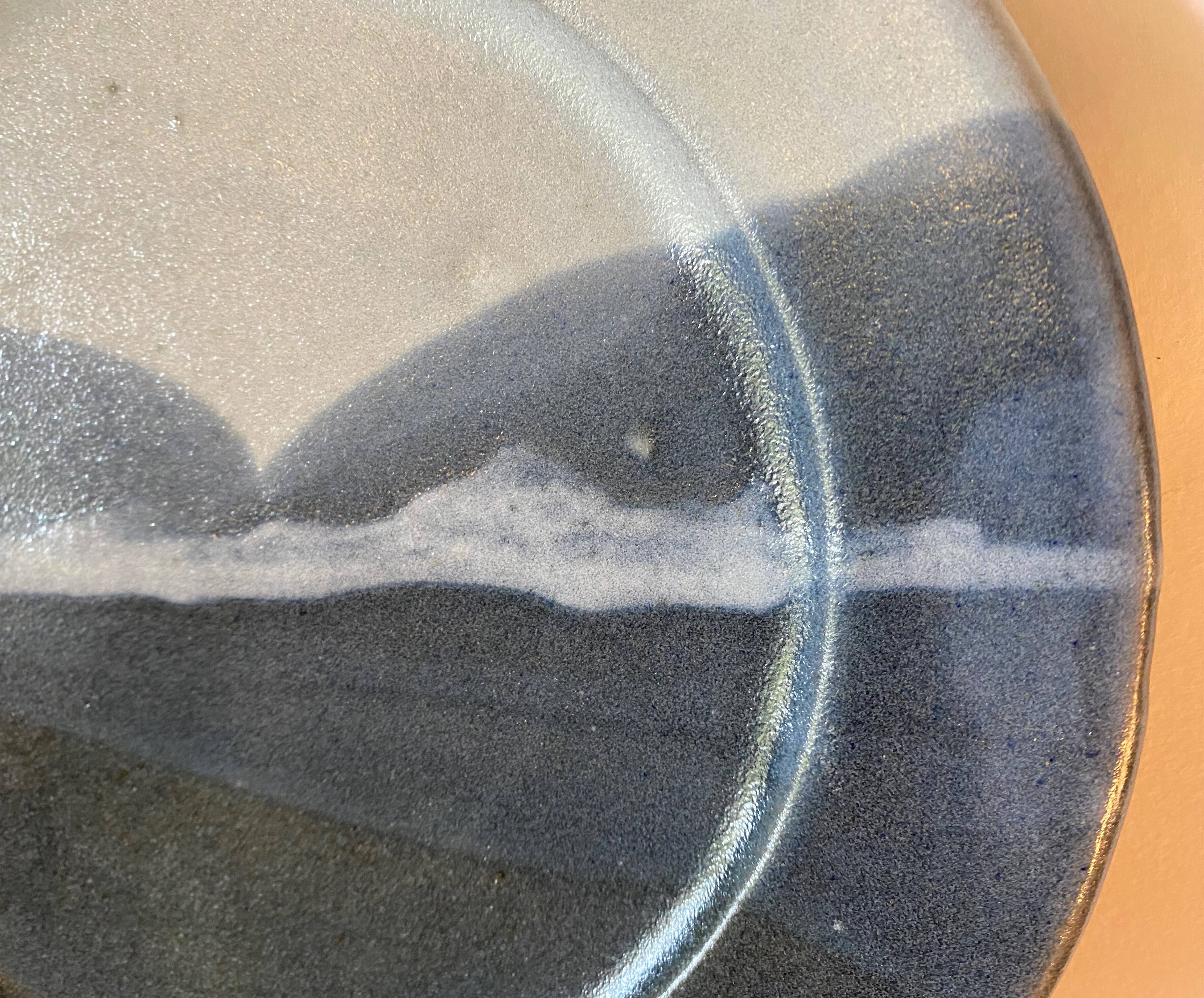 Assiette thème marine céramique émaillée saint clement