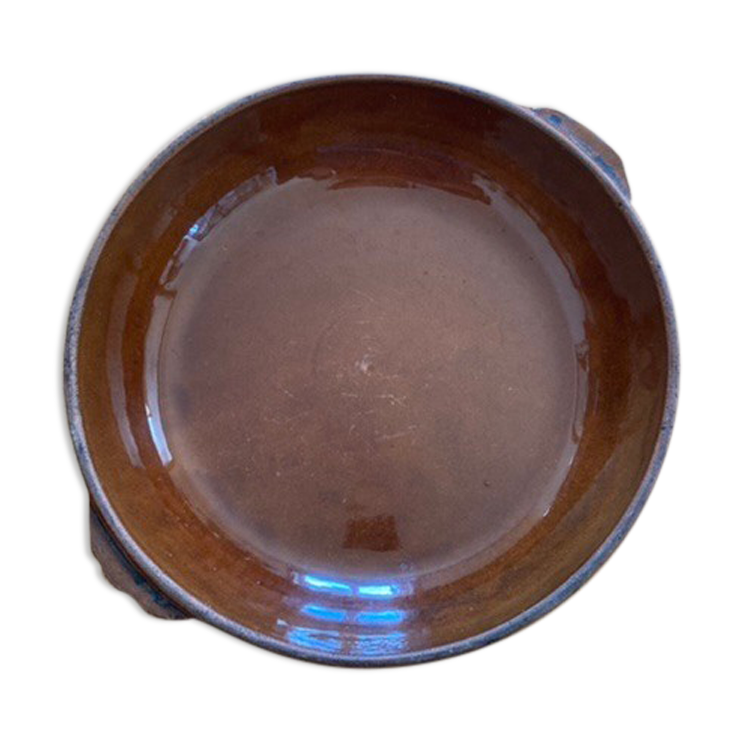 Dish in glazed earth Digoin