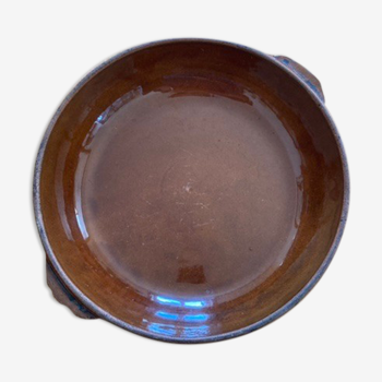 Dish in glazed earth Digoin