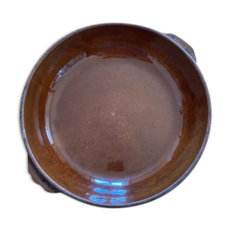 Dish in glazed earth Digoin