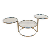 Mid-Century Chrome and Glass Coffee Table by Milo Baughman, USA, 1970s