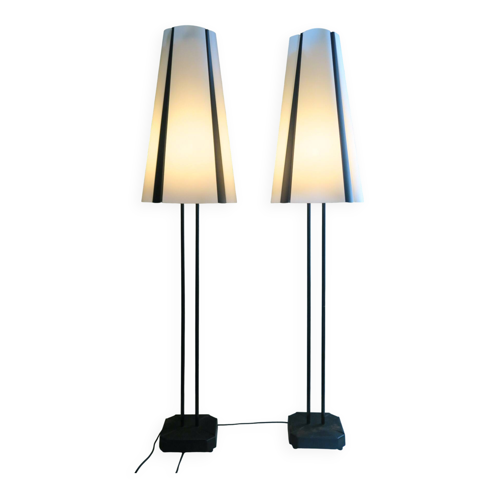Pair of floor lamps, Ikea, Vistofta, 1980