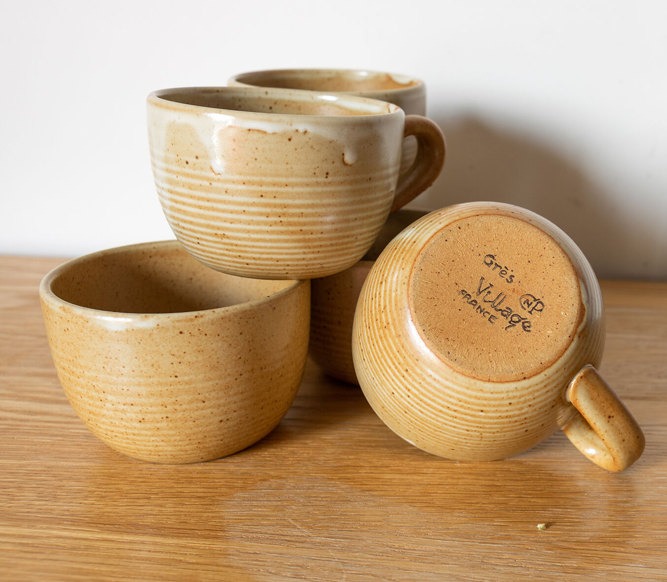 6 Tasses en grès