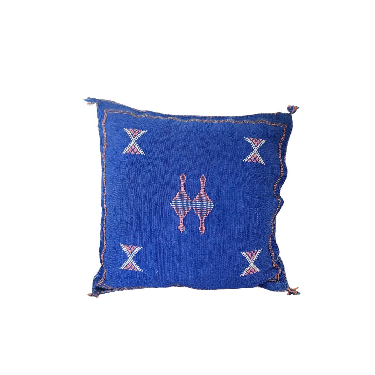 Bohemian blue Berber cushion Sabra
