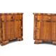 Paire de tables de chevet Art Déco, Pologne, années 1950