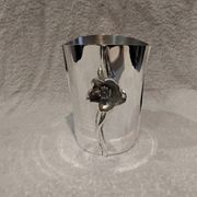 Superb silver-plated ice bucket by Christofle Anemone