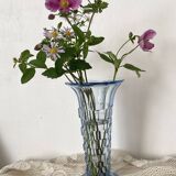 Art Deco blue glass vase