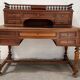 19th century walnut stepped desk