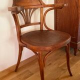 J-J Kohn circa 1900 desk chair stamped and labeled