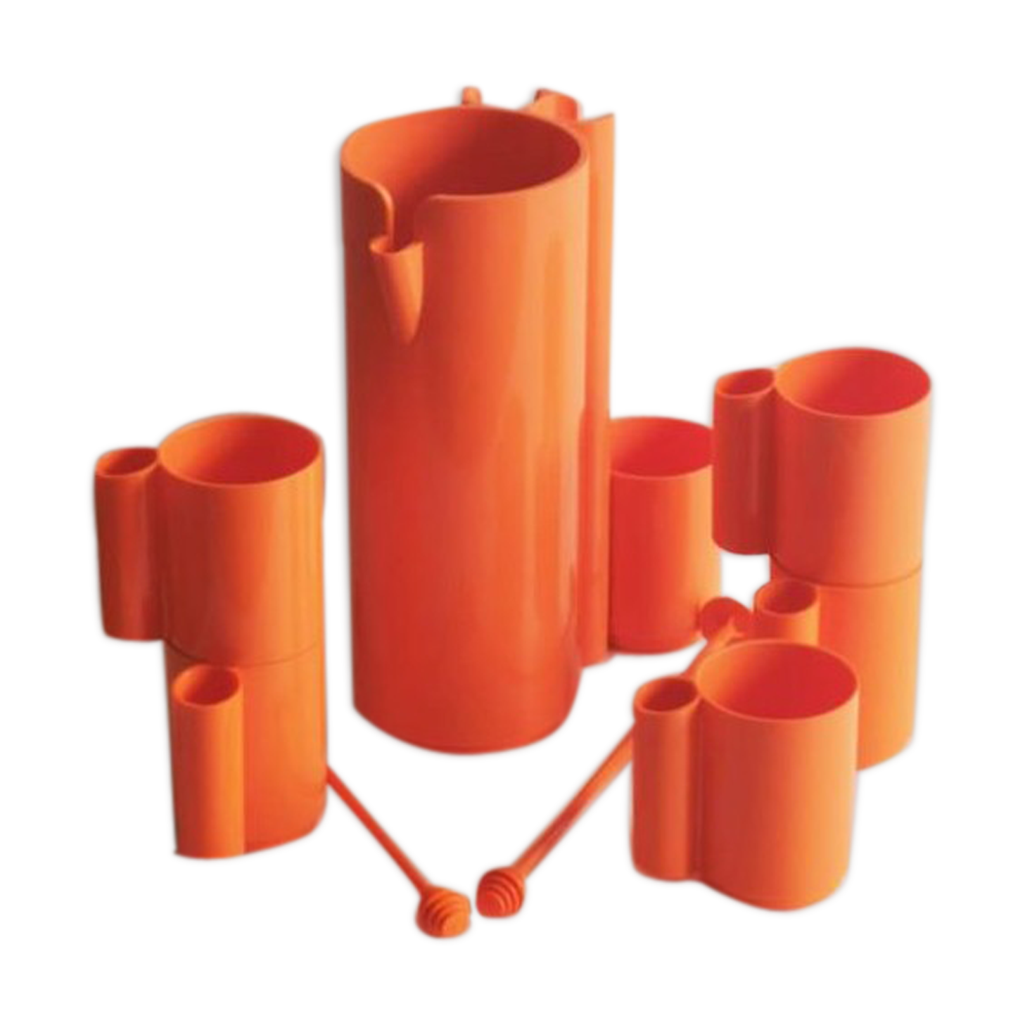 Service to orangeade 9 set designed by Jean-Pierre Vitrac in 1970.