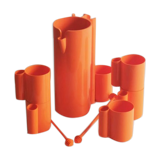 Service to orangeade 9 set designed by Jean-Pierre Vitrac in 1970.