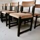 Oak dining chairs by Emiel Veranneman for Decoene Belgium