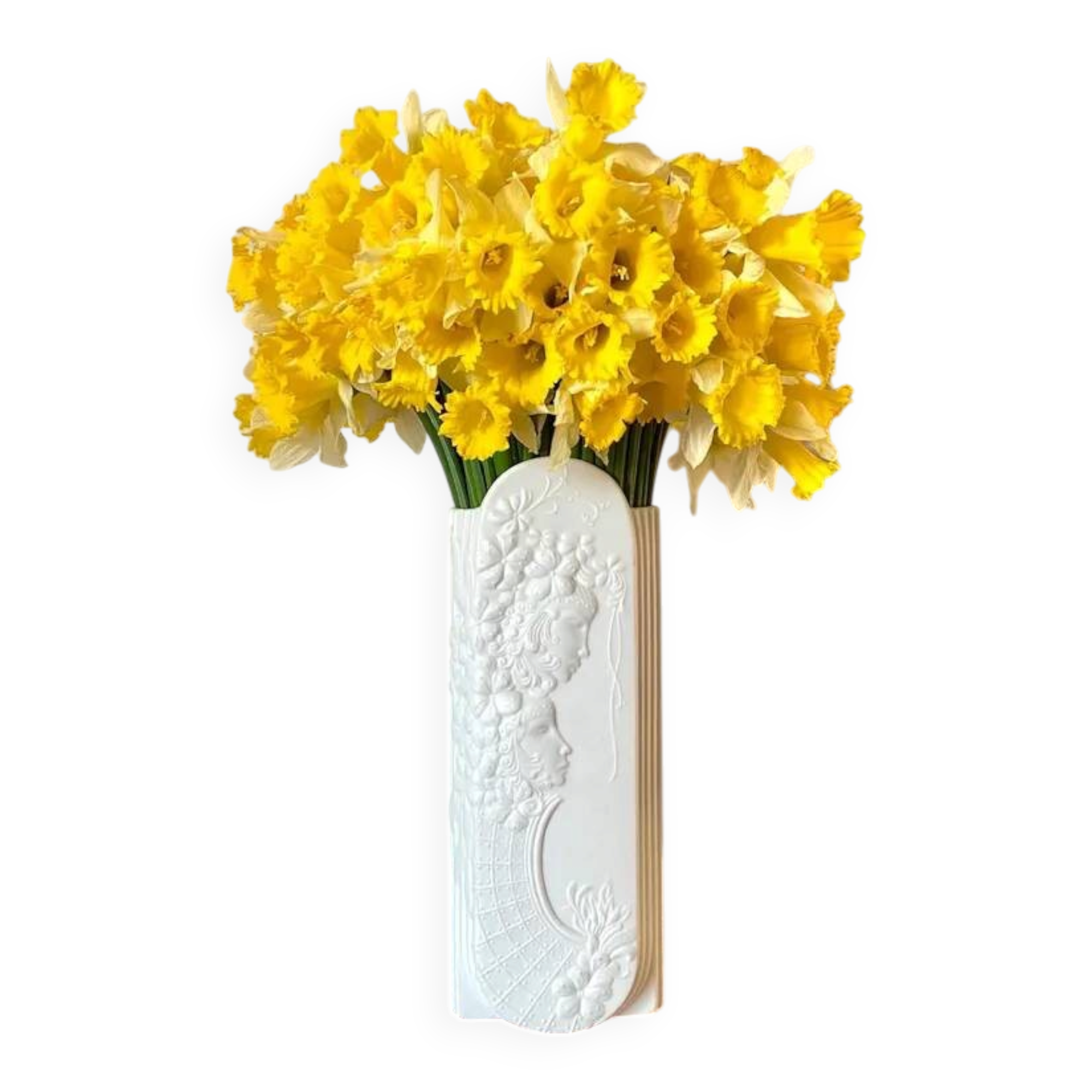 White porcelain vase by Manfred Frey for Kaiser, Germany 1960s