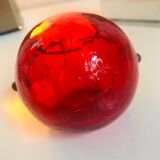 Vintage Ashtray • Frosted Crystal • Copper • Marita Voigt • Harzkristall • Space Age • 1970