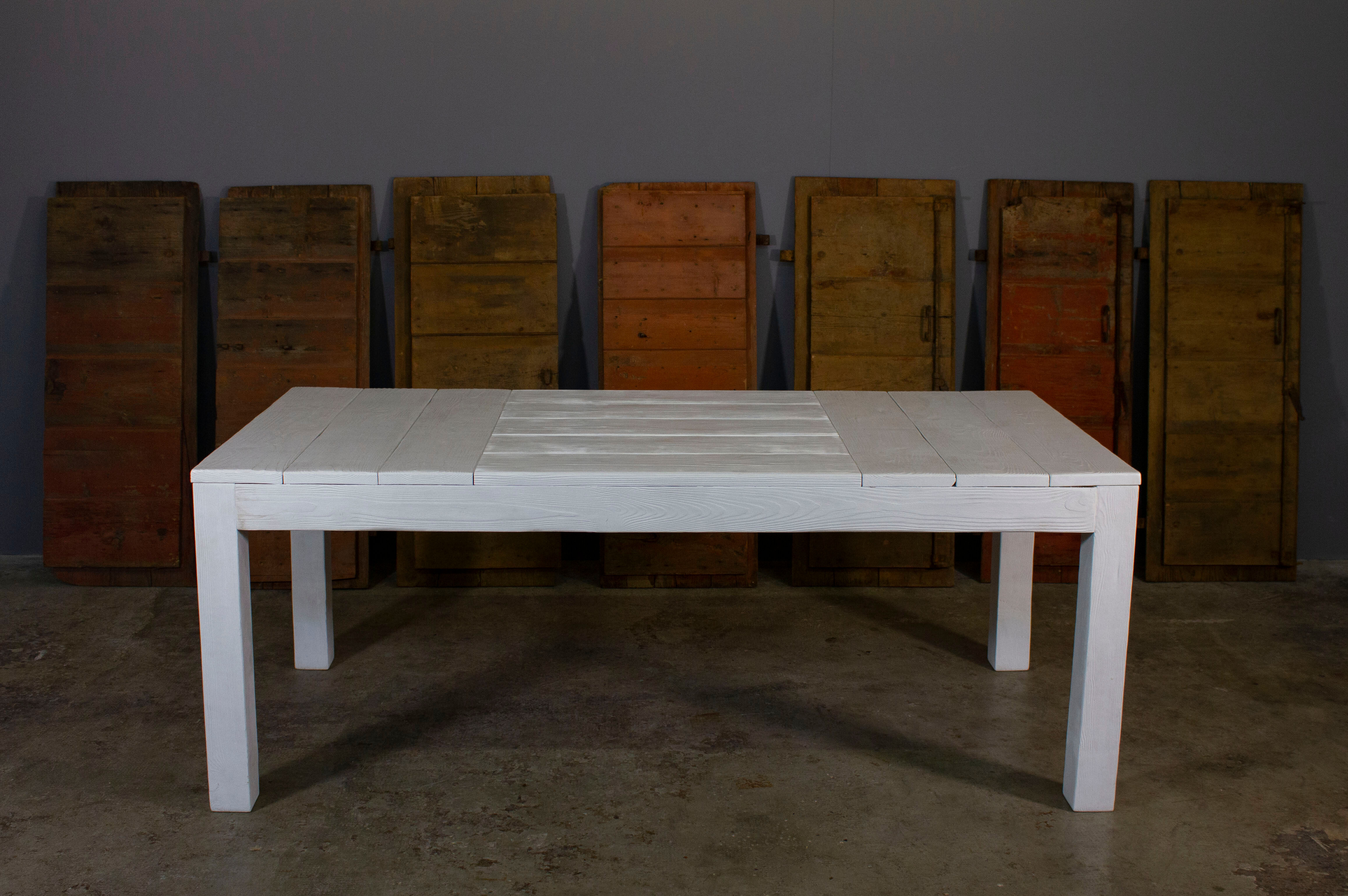 White fir table manufactured by Maxvintage sas