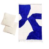 Modern Berber Rug Set 250x150 cm + 2 Cushions
