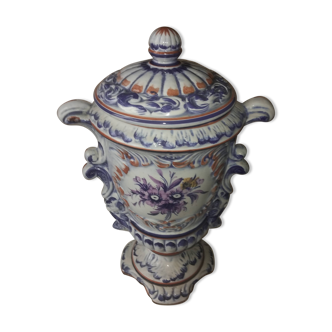 Hand painted ceramic pot