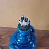 Pol Chambost (1906-1983) - Lamp base in blue crackled ceramic