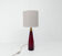 Scandinavian lamp in red glass Kastrup Denmark 1960