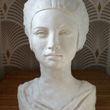 Plaster bust of a woman
