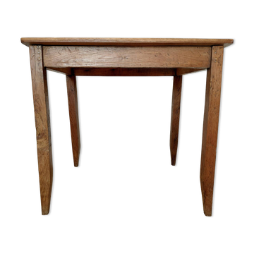 Antique solid oak table - beautiful natural patina.
