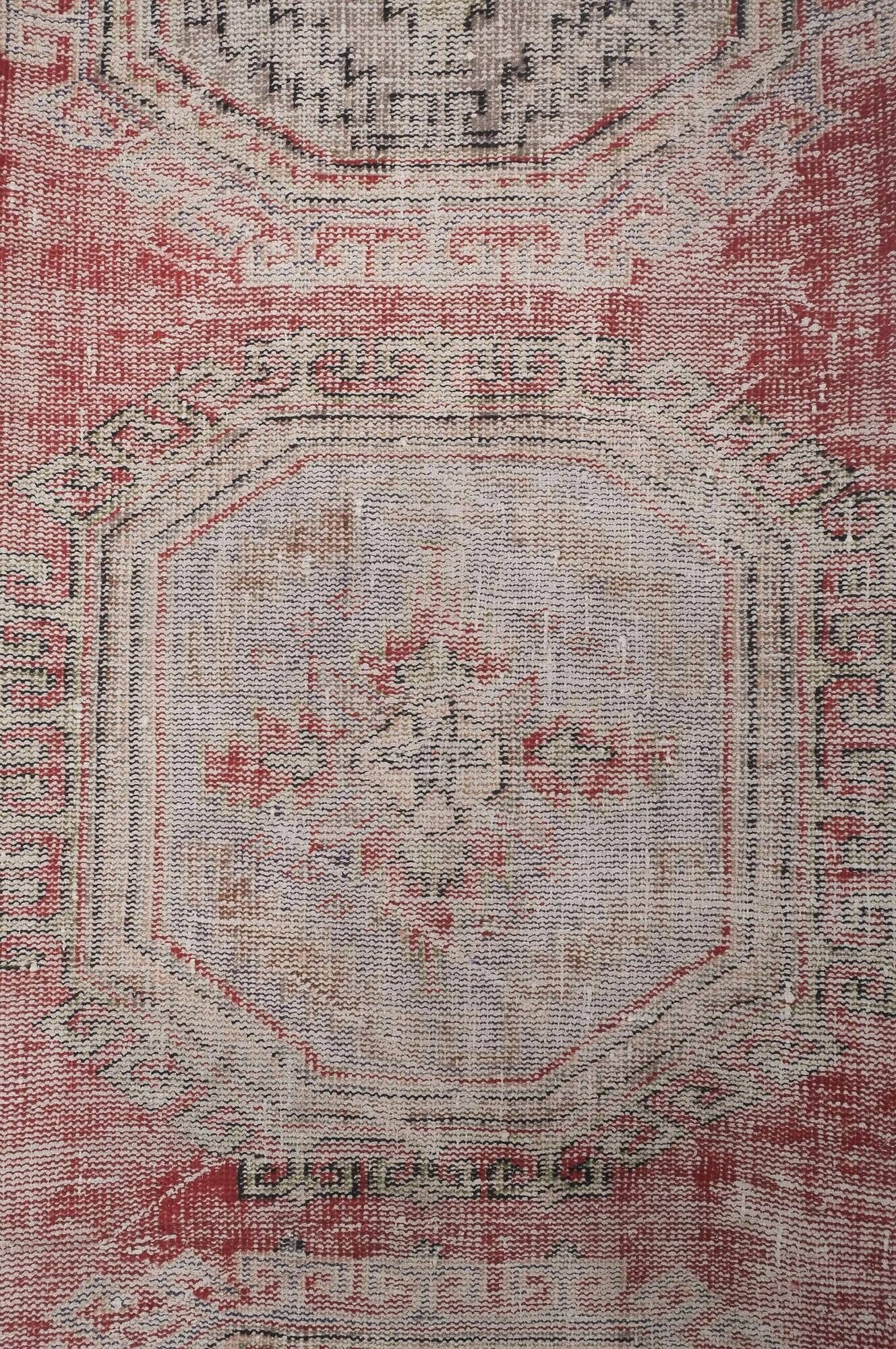 Vintage Turkish hallway rug 77x502 cm