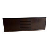 Minimalist vintage dark wood sideboard