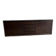 Minimalist vintage dark wood sideboard