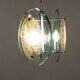 Suspension vintage des années 1960 en verre et métal, Italie