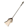 Grande pelle de cheminée en laiton doré