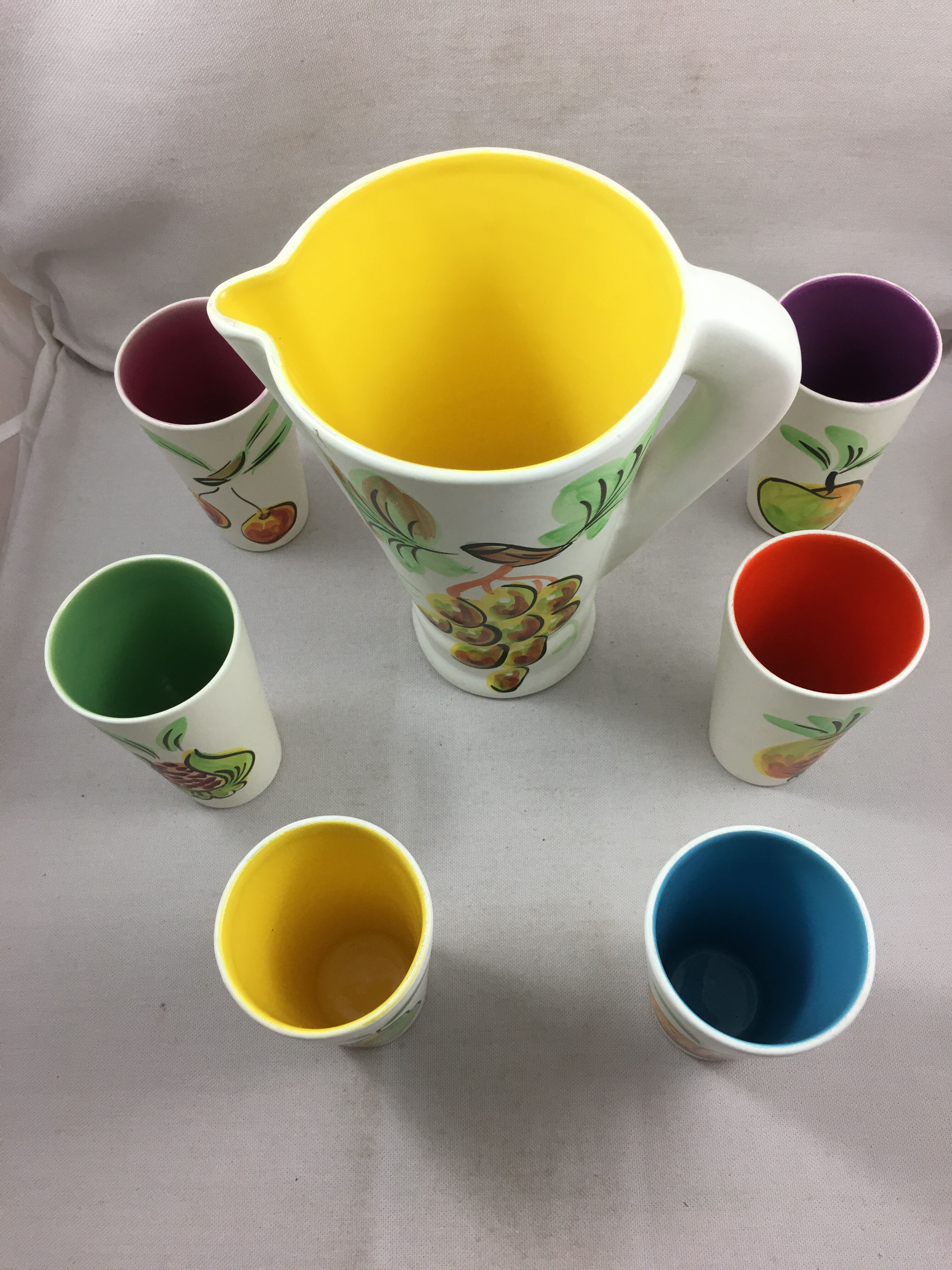 Vaullauris vintage orangeade service