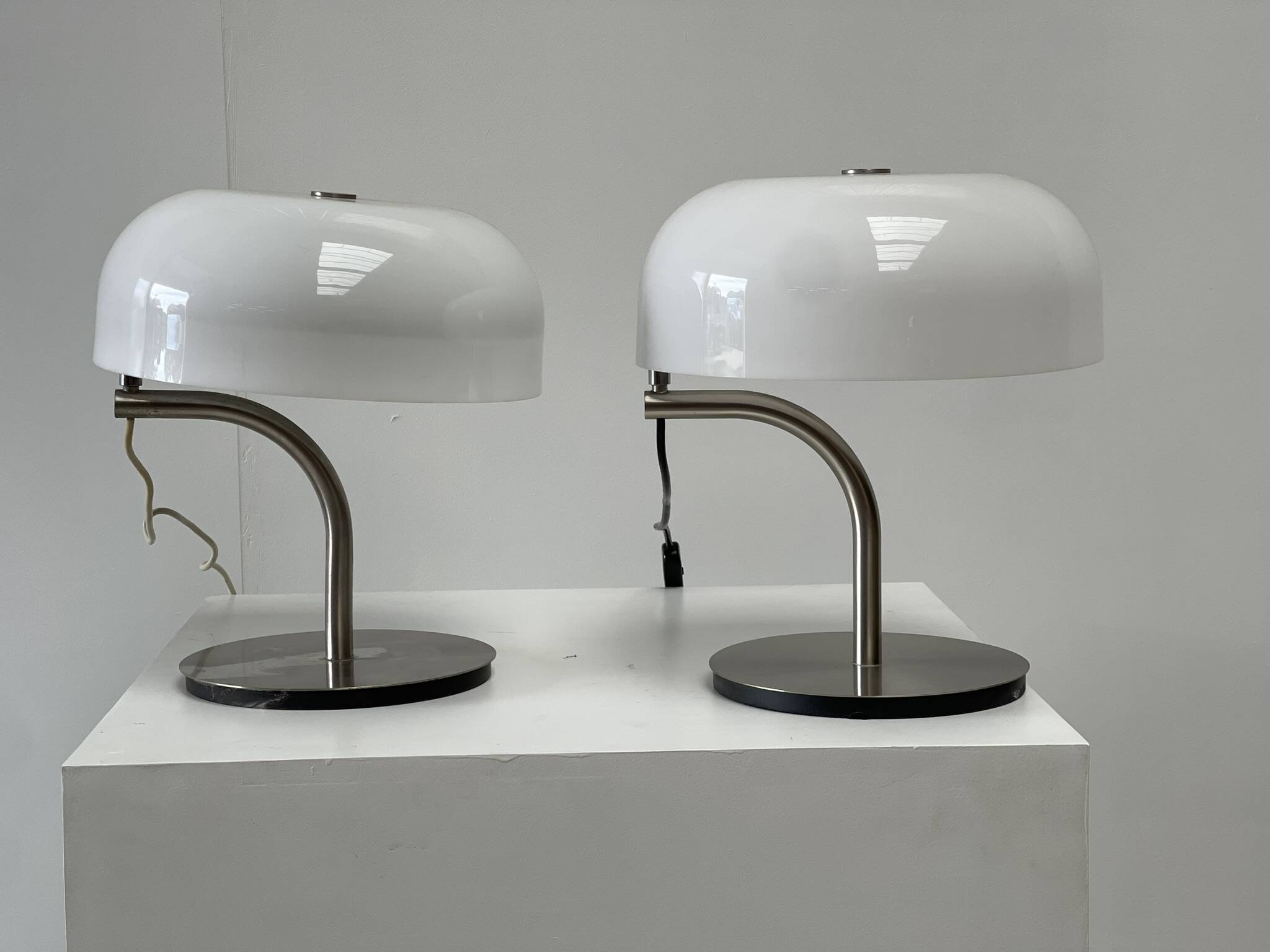 Pair of table lamps by Giotto Stoppino for Valenti, 1980s