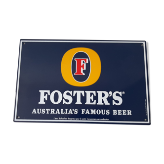 Foster's beer enamel plate