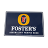 Foster's beer enamel plate