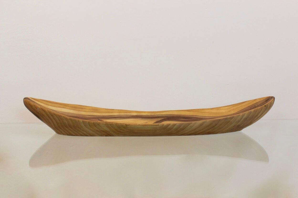 Vallauris distinctive wood grain Ceramic platter 1960 s