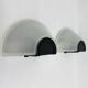 Set of 2 glass Prisma wall lamps MEGA, 1980s, Italy